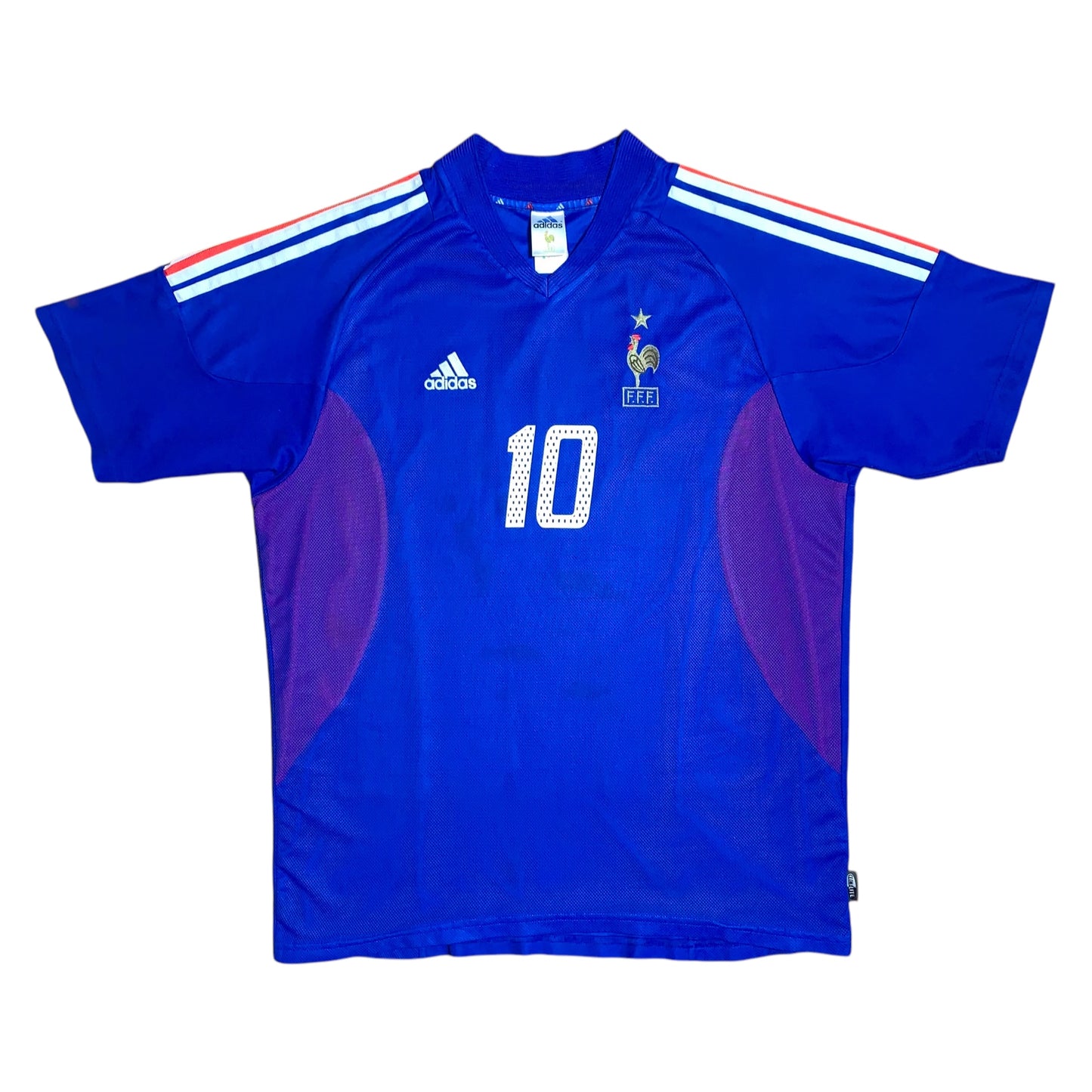2002-2004 France Home Shirt ZIDANE #10 - 8/10 - (XL)