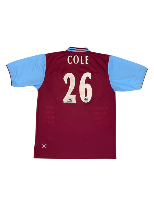 2001-2003 West Ham United Home Shirt COLE #26 - 7/10 - (L)