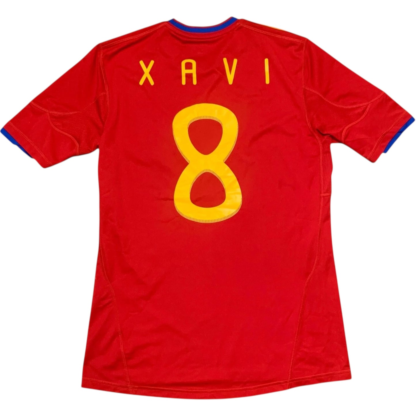 2010-2011 Spain Home Shirt XAVI #8 - 9/10 -(M)