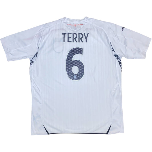 2007-2009 England Home Shirt TERRY #6 - (XL) - 7/10