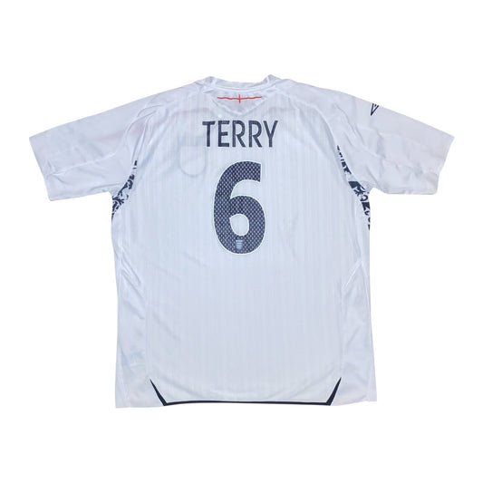 2007-2009 England Home Shirt TERRY #6 - (XL) - 7/10