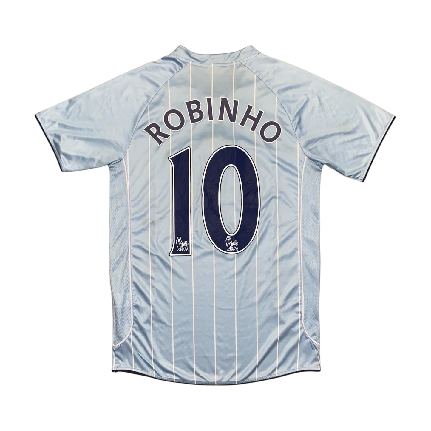 2007-2008 Manchester City Home Shirt ROBINHO #10 - 5/10 - (S)