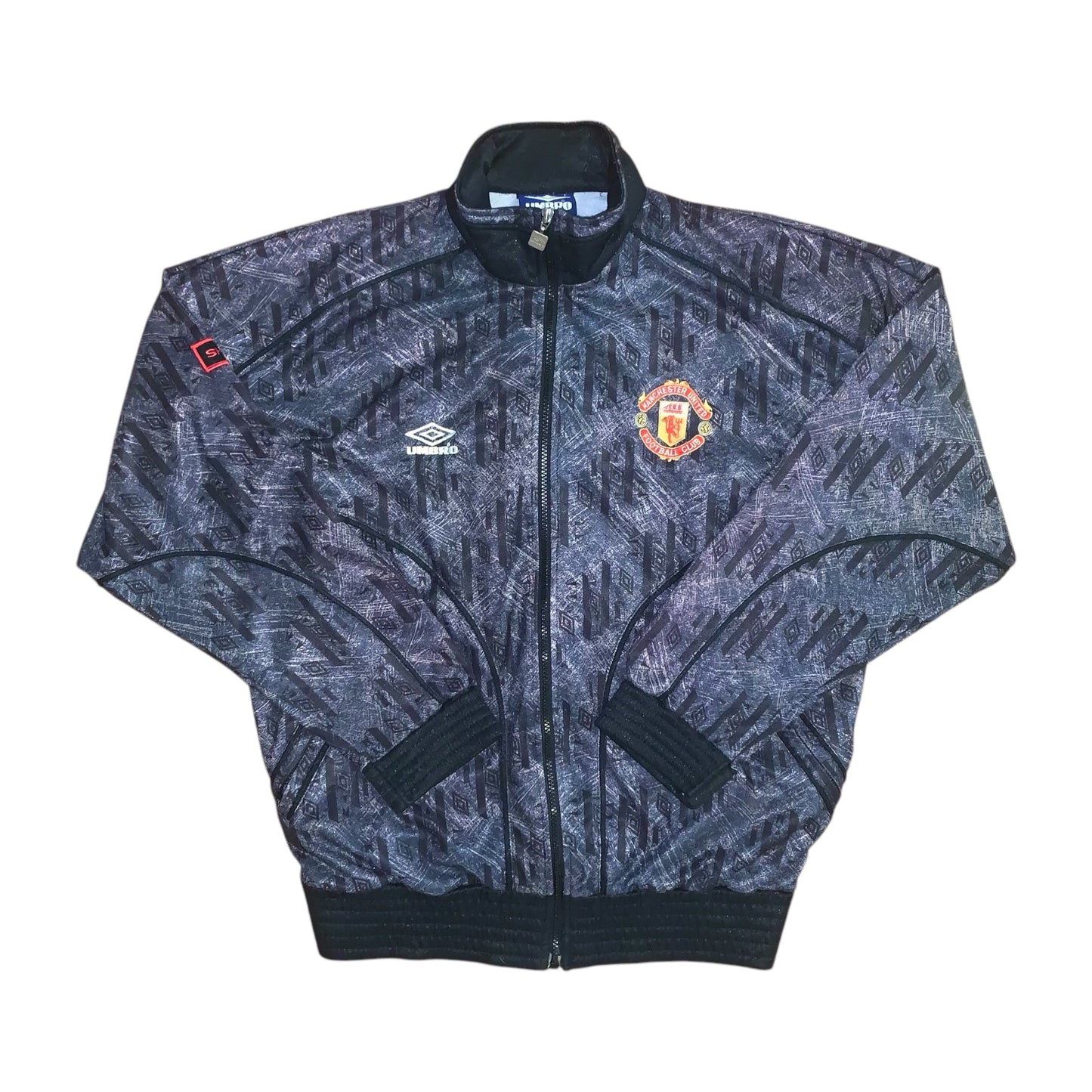 1992/1993 Manchester United Vintage Umbro Track Top Jacket - 7/10 - (M)