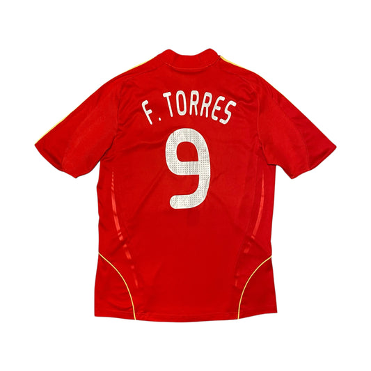 2008-2009 Spain Home Shirt F.TORRES #9 - 7/10 - (L)