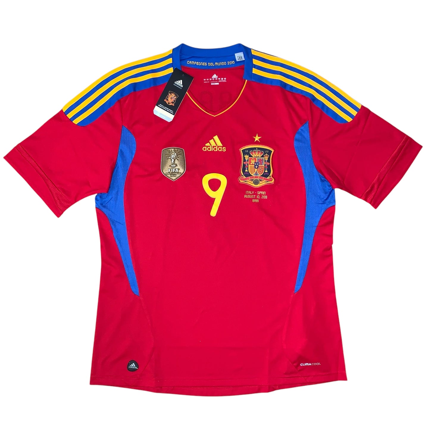 2010-11 Spain Home Shirt TORRES #9 - 10/10 - (L)